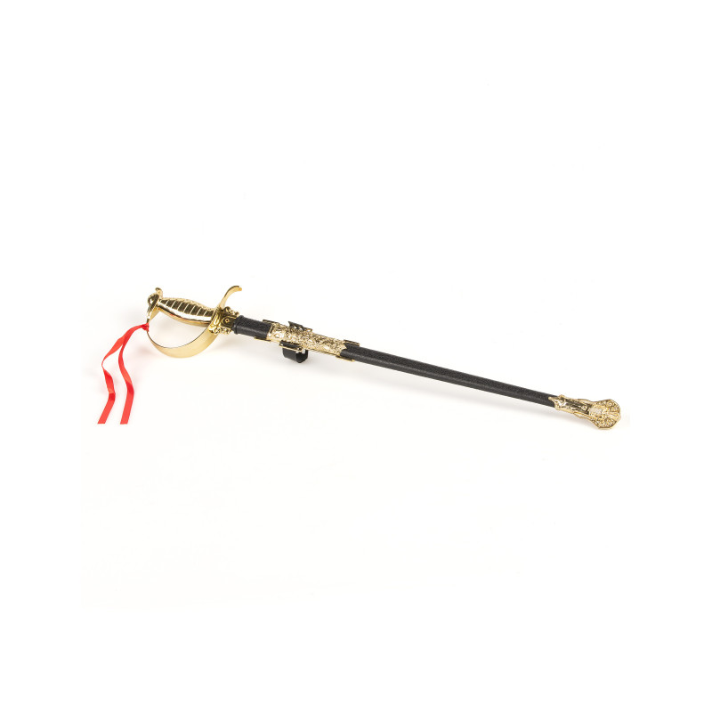 Sabre r√©publicaine manche dor√© en plastique adulte 66 cm  