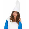 Bonnet lutin blanc adulte  