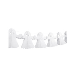 Guirlande en papier fant√¥me Halloween 4m  