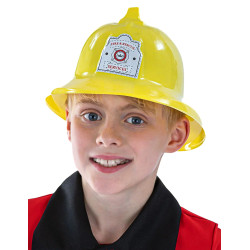 Casque pompier jaune  