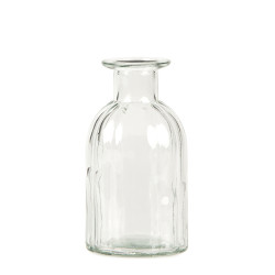 Vase en verre 13,5 cm transparent vintage  
