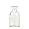 Vase en verre 13,5 cm transparent vintage  