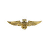 Broche pilote aviateur dor√©e  