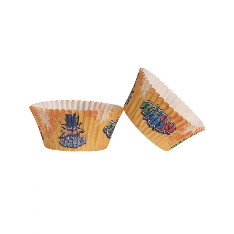 25 Moules √† cupcakes en papier Pyjamasques 5 x 3 cm  