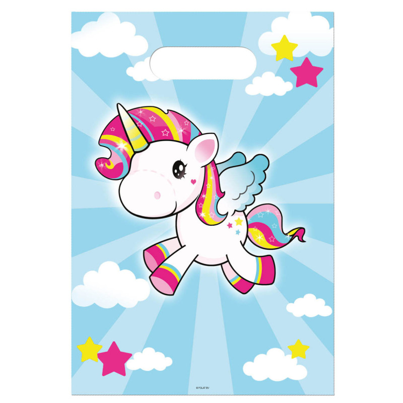 8 Sachets de f√™te Licorne  