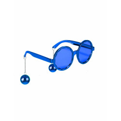 Lunettes bleues disco adulte  