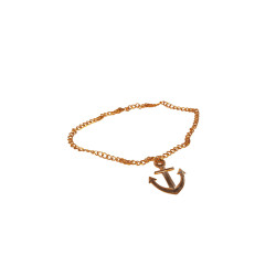 Collier ancre dor√©  