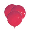 5 Ballons g√©ants en latex rouges 47 cm  