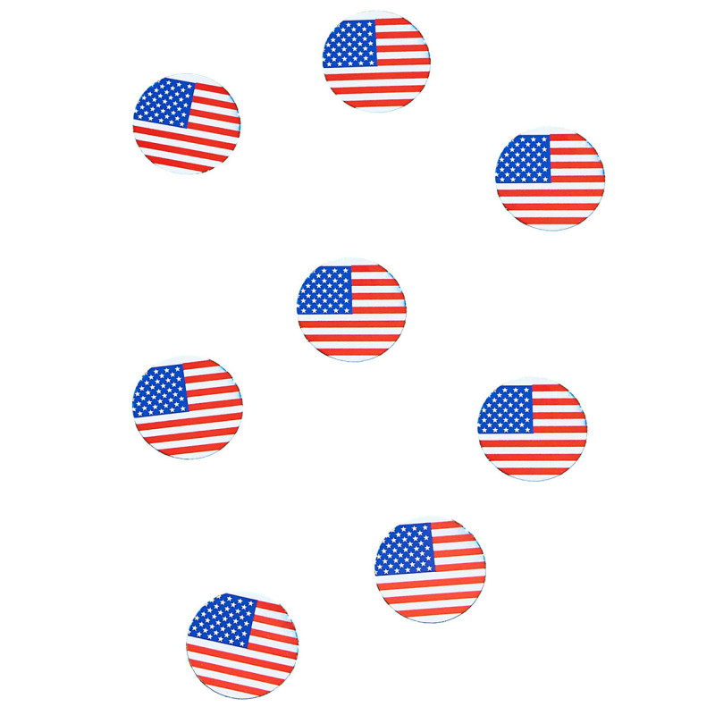 150 confettis de table drapeau USA  