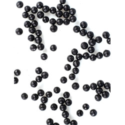 Mini boules paillet√©es noires 8 mm 10 gr, confettis de table chic  