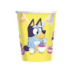8 Gobelets carton Bluey 266 ml  