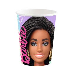 8 Gobelets en carton Barbie Sweet Life 250 ml  