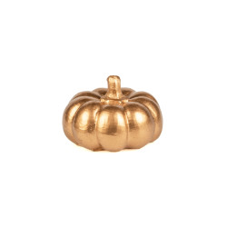 Citrouille en r√©sine dor√©e 6,5 cm  