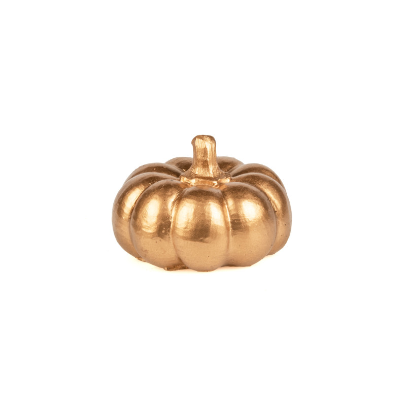 Citrouille en r√©sine dor√©e 6,5 cm  