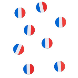 150 confettis de table drapeau France  