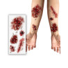 Planche de tatouages plaies avec vers  