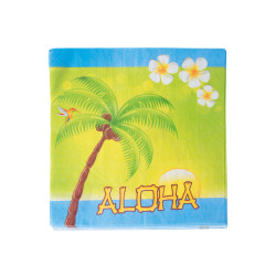 20 Serviettes en papier Aloha 33 x 33 cm  
