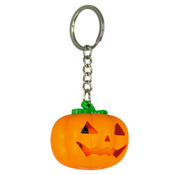 Porte cl√© citrouille lumineux  