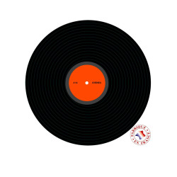 D√©coration disco disque vinyle 30 cm en carton  
