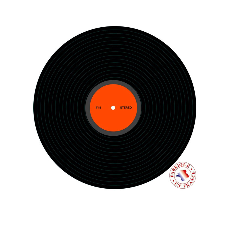 D√©coration disco disque vinyle 30 cm en carton  