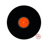 D√©coration disco disque vinyle 30 cm en carton  
