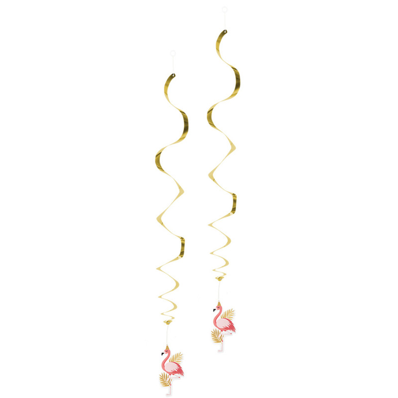 2 D√©corations √† suspendre Flamant Tropic 85 cm  
