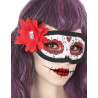 Loup fleur rouge dia de los muertos adulte  