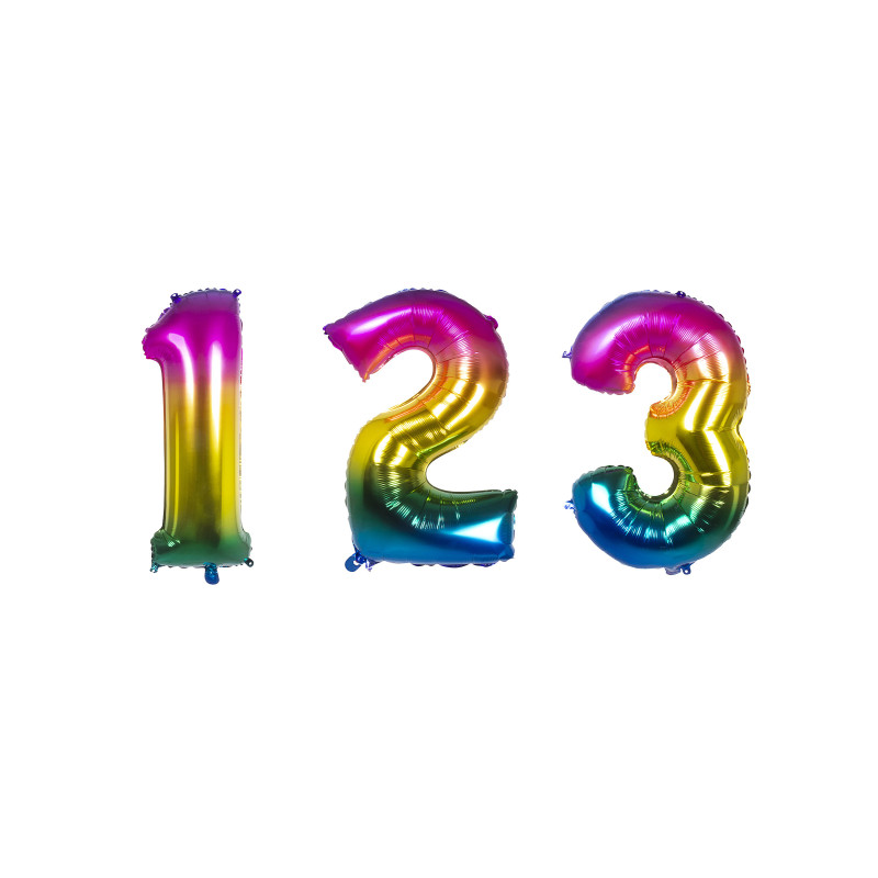 Ballon aluminium multicolore 86 cm  
