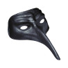 Masque long nez noir adulte  