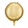 Ballon alluminium dor√© horloge minuit 45 cm  