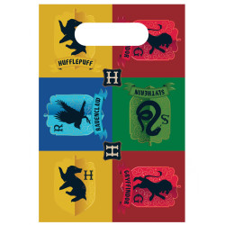 8 Sachets en plastique Poudlard Harry Potter 16 x 23,5 cm  