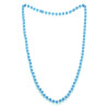 Collier perles bleues adulte  