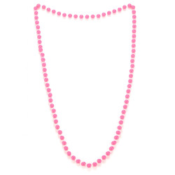 Collier perles rose adulte  