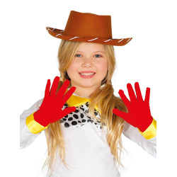 Gants courts rouges enfant  
