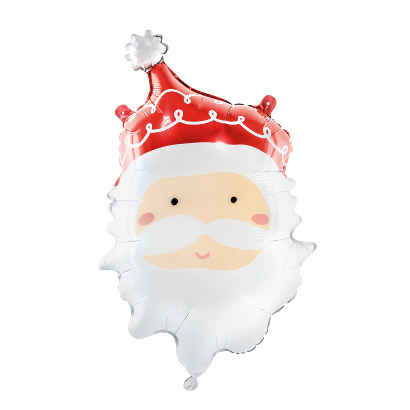 Ballon t√™te de P√®re No√´l 50 x 70 cm  