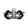 Loup squelette noir adulte Halloween  