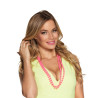 2 Colliers perles roses adulte  