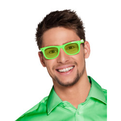 Lunettes vert fluo 80's adulte  
