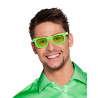 Lunettes vert fluo 80's adulte  