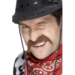 Moustache cowboy adulte 