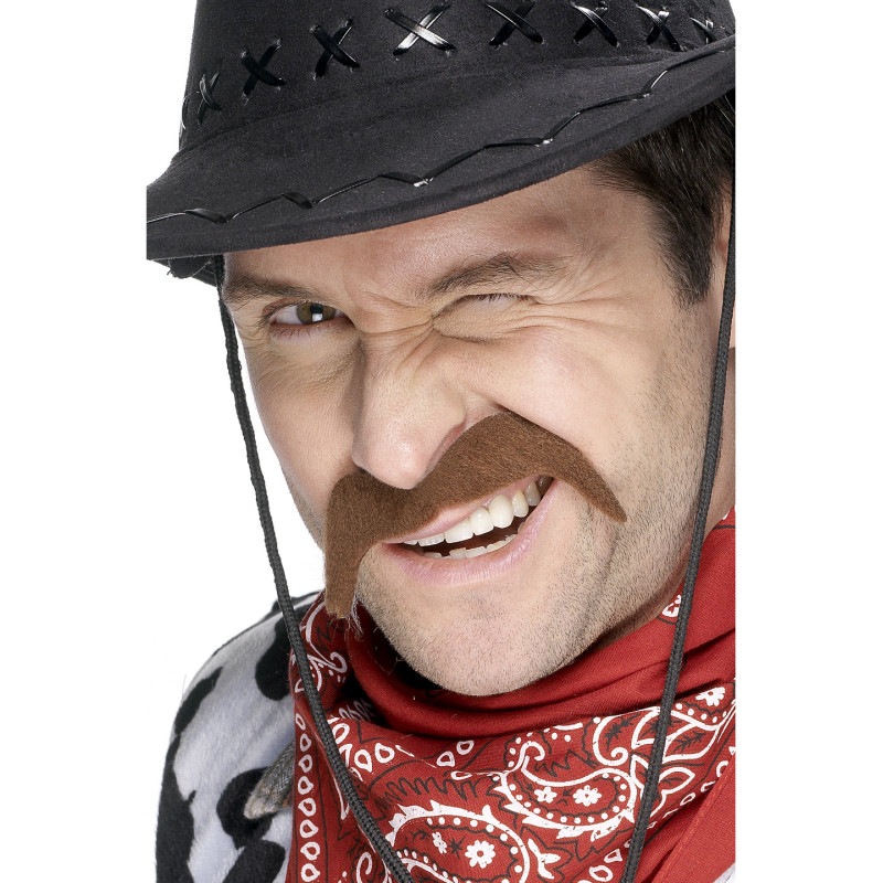Moustache cowboy adulte 