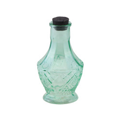 Fiole en verre verte 11,5 cm  