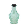 Fiole en verre verte 11,5 cm  