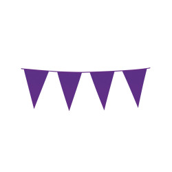 Guirlande √† fanions violets 10m  