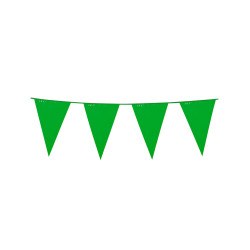 Guirlande √† fanions verts 10m  