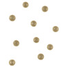 40 boules de d√©coration paillet√©es or 12 mm en mousse  