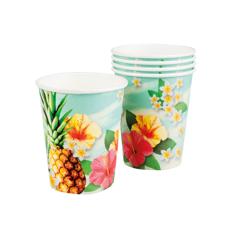 10 Gobelets Hawaii party 21 cl  