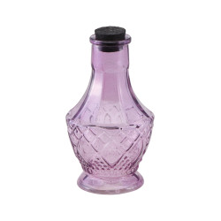 Fiole en verre violette 11,5 cm  