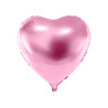 Ballon aluminium c?ur rose p√¢le m√©tallis√© 45 cm  