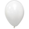 12 Ballons m√©tallis√©s blancs 28 cm  